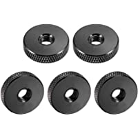 DyniLao Tuerca moleteada plana - M6 x 20 mm x 5 mm Tuercas de pulgar Tuercas de ajuste de bloqueo Aleación de aluminio…